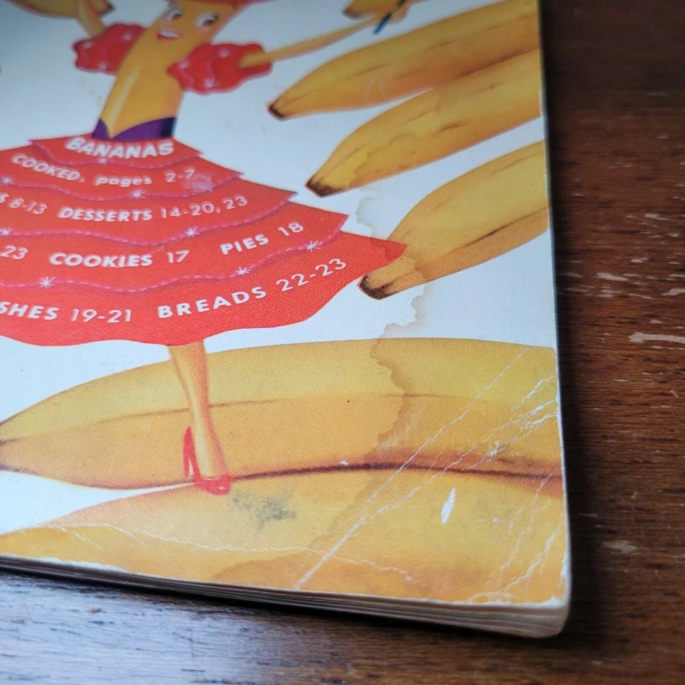 Chiquita‎ Bananas Recipe Book 1950 Dessert Dinner Midwestern Salads